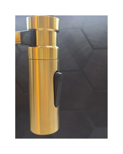 Смеситель для кухни AltroBagno Flusso AltroBagnoFlusso050202OrSp с подключением к фильтру, с гибким изливом, золотой матовый