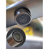 Смеситель для кухни AltroBagno Flusso Flusso AltroBagnoFlusso050203GrMt с подключением к фильтру, с гибким изливом, оружейная сталь