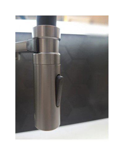 Смеситель для кухни AltroBagno Flusso Flusso AltroBagnoFlusso050203GrMt с подключением к фильтру, с гибким изливом, оружейная сталь