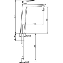Смеситель для раковины Paini Nove 09PZ211LLSR Черный матовый