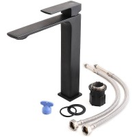 Смеситель для раковины Orange Lutz M04-121b Черный