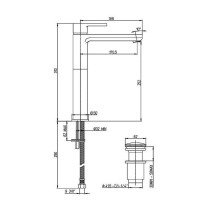 Смеситель для раковины Paini Arena 92CR211LLBLFTSSRKM Хром