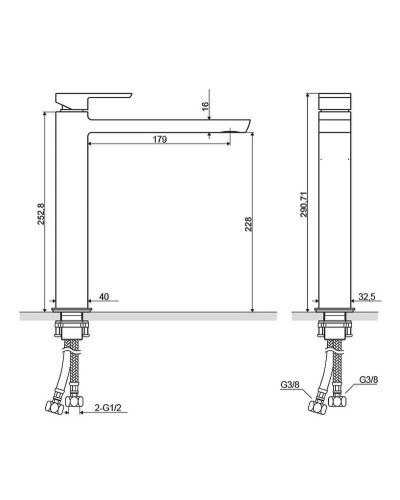 Смеситель для раковины Excellent Pride AREX.4002CR Хром