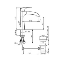 Смеситель для раковины Paini Lady 89CR211KM Хром