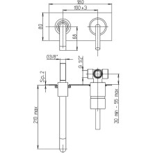 Смеситель для раковины Paini Pixel 81CR208PNEW Хром