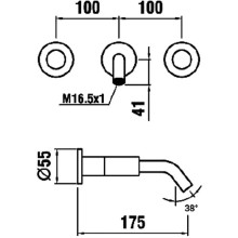 Смеситель для раковины Laufen Kartell 3.1233.6.004.120.1 Хром