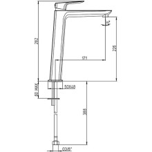 Смеситель для раковины Paini Nove 09CR205LL Хром