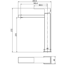 Смеситель для раковины Aquanet Blanco AF420-11W 261817 Белый матовый