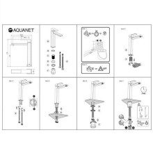 Смеситель для раковины Aquanet Blanco AF420-11W 261817 Белый матовый