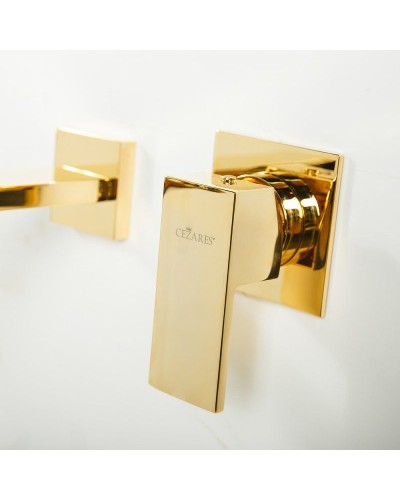 Смеситель для раковины Cezares UNIKA-BLI2-03/24 Золото 24 карат