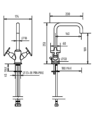 Смеситель для раковины Migliore Sirius 28164 Хром