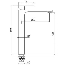 Смеситель для раковины Gappo G83 G1083-2 Хром