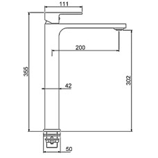 Смеситель для раковины Gappo G83 G1083-2 Хром