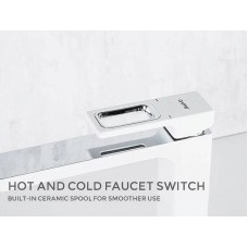 Смеситель для раковины Gappo G17-8 G1017-2 Белый Хром