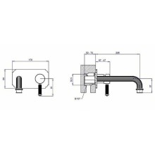 Смеситель для раковины Cezares Olimp BLSM2-L OLIMP-BLSM2-01-L Хром