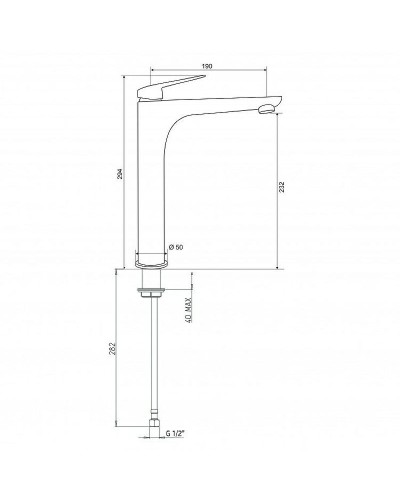 Смеситель для раковины Paini Laguna LAYO205LL Черный матовый