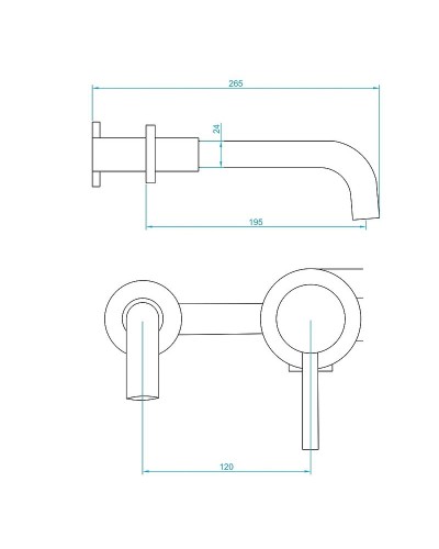 Смеситель для раковины RGW Shower Panels SP-47 51140547-01 Хром