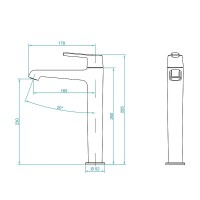 Смеситель для раковины RGW Shower Panels SP-311 511405311-01 Хром