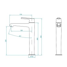 Смеситель для раковины RGW Shower Panels SP-311G 511405311-06 Золото