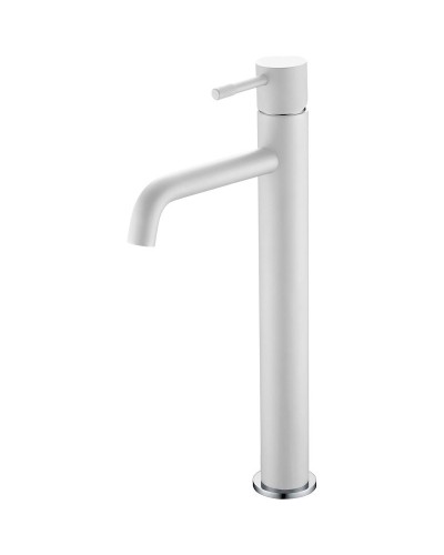 Смеситель для раковины Boheme Uno 462-WCR Белый матовый Хром