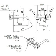 Смеситель для раковины Remer X-Style X15PNO Черный матовый