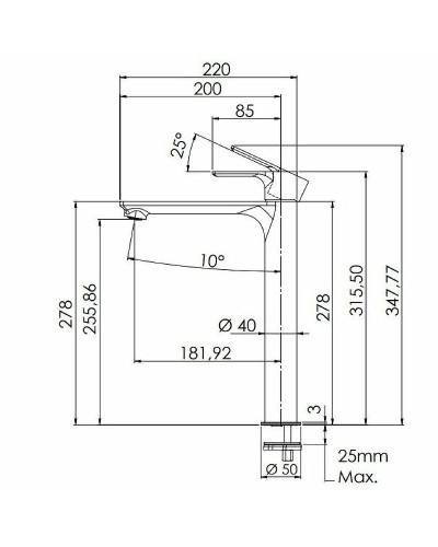 Смеситель для раковины Remer Energy EY11LBO Белый матовый