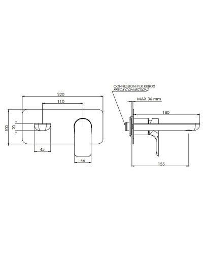Смеситель для раковины Remer Infinity i15KB Хром