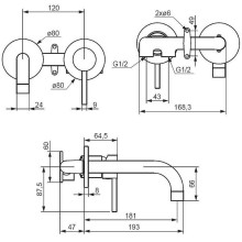 Смеситель для раковины Damixa Scandinavian Pure 360260000 Хром