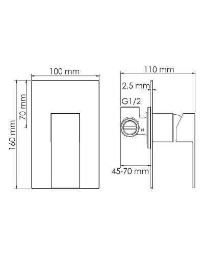 Смеситель для раковины WasserKRAFT A15513 Хром