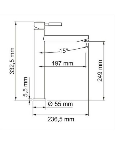 Смеситель для раковины WasserKRAFT Main 4103H Хром