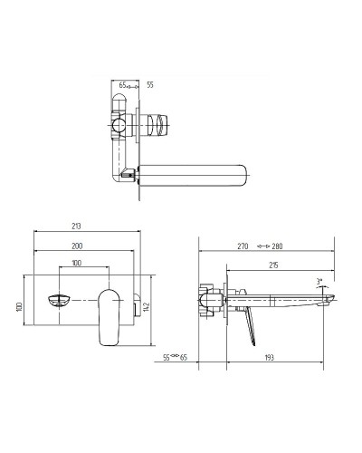 Смеситель для раковины Migliore Laguna 26080 Хром