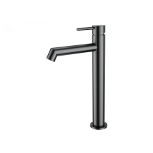 Смеситель для раковины высокий WONZON & WOGHAND, Темный графит (WW-H1064-BGG)