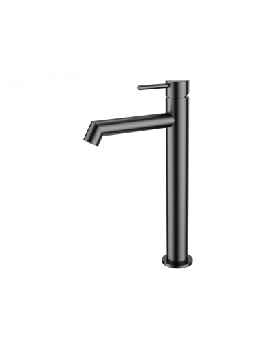 Смеситель для раковины высокий WONZON & WOGHAND, Темный графит (WW-H1064-BGG)