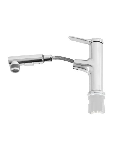 Смеситель для раковины без донного клапана с выдвижным изливом BelBagno BB-LVMD-CRM-W0