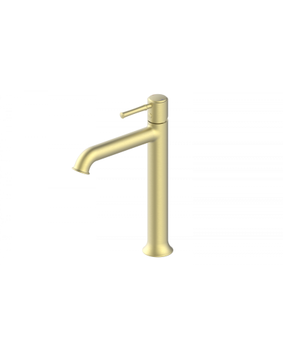 Смеситель для раковины высокий Wonzon & Woghand, Брашированное золото (WW-88019073-BG)