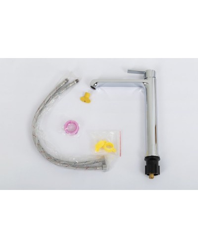 Смеситель для накладной раковины без донного клапана BelBagno AURORA-LMC-CRM-W0