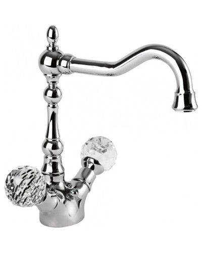 Смеситель на раковину хром, ручки Swarovski Cezares Atlantis ATLANTIS-LS2-A-01-Sw