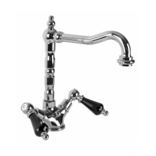 Смеситель для раковины хром, ручки Swarovski Nero Cezares Diamond DIAMOND-LS2-01-Sw-N