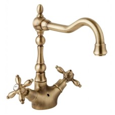 Смеситель для раковины бронза Cezares Atlantis-Nostalgia ATLANTIS-NOSTALGIA-LS2-A-02