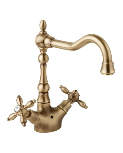 Смеситель для раковины бронза Cezares Atlantis-Nostalgia ATLANTIS-NOSTALGIA-LS2-A-02