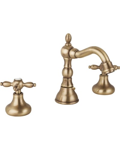 Смеситель для раковины на три отверстия бронза Cezares Atlantis-Nostalgia ATLANTIS-NOSTALGIA-BLS2-02