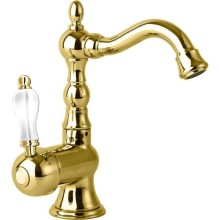 Смеситель для раковины золото 24 карата Cezares Venezia VENEZIA-LSM2-03/24-Bi