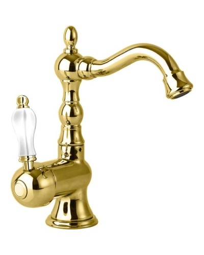 Смеситель для раковины золото 24 карата Cezares Venezia VENEZIA-LSM2-03/24-Bi