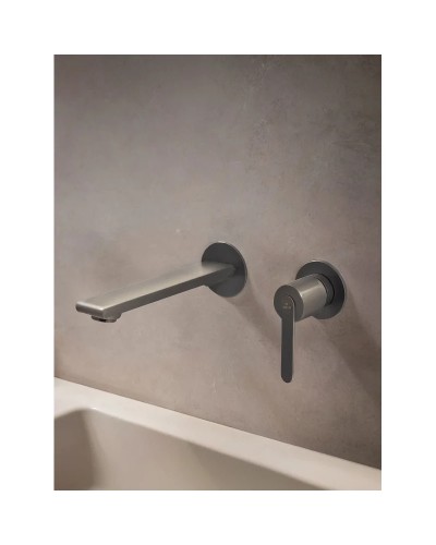 Смеситель для раковины AltroBagno Unione AltroBagnoUnione010507GrMt оружейная сталь