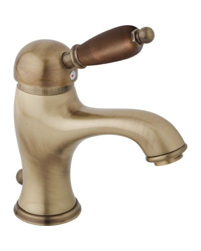 Смеситель для раковины бронза, ручка орех Cezares Elite ELITE-LSM1-02-Nc