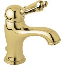 Смеситель для раковины золото 24 карат, ручка металл Cezares Elite ELITE-LSM1-03/24-M