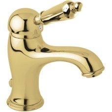 Смеситель для раковины золото 24 карат, ручка металл Cezares Elite ELITE-LSM1-03/24-M