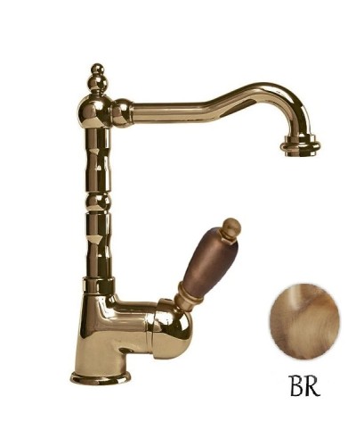 Смеситель для раковины бронза, ручка орех Cezares Elite ELITE-LSM2-02-Nc