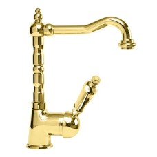 Смеситель для раковины золото 24 карат, ручка металл Cezares Elite ELITE-LSM2-03/24-M