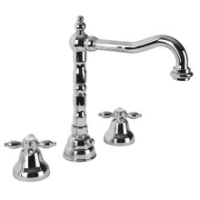 Смеситель для раковины с донным клапаном хром, ручки хром Cezares Nostalgia NOSTALGIA-BLS2-01